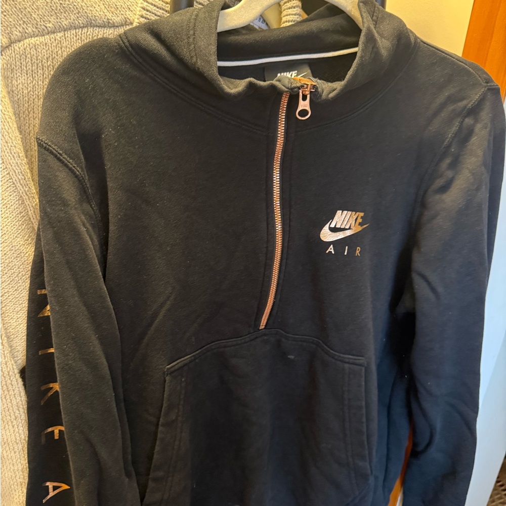 Nike Black and Gold Air Hoodie